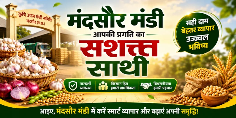 मंदसौर मंडी रिपोर्ट 5 जून 2026: लहसुन, सोयाबीन, प्याज, चना और अलसी भाव