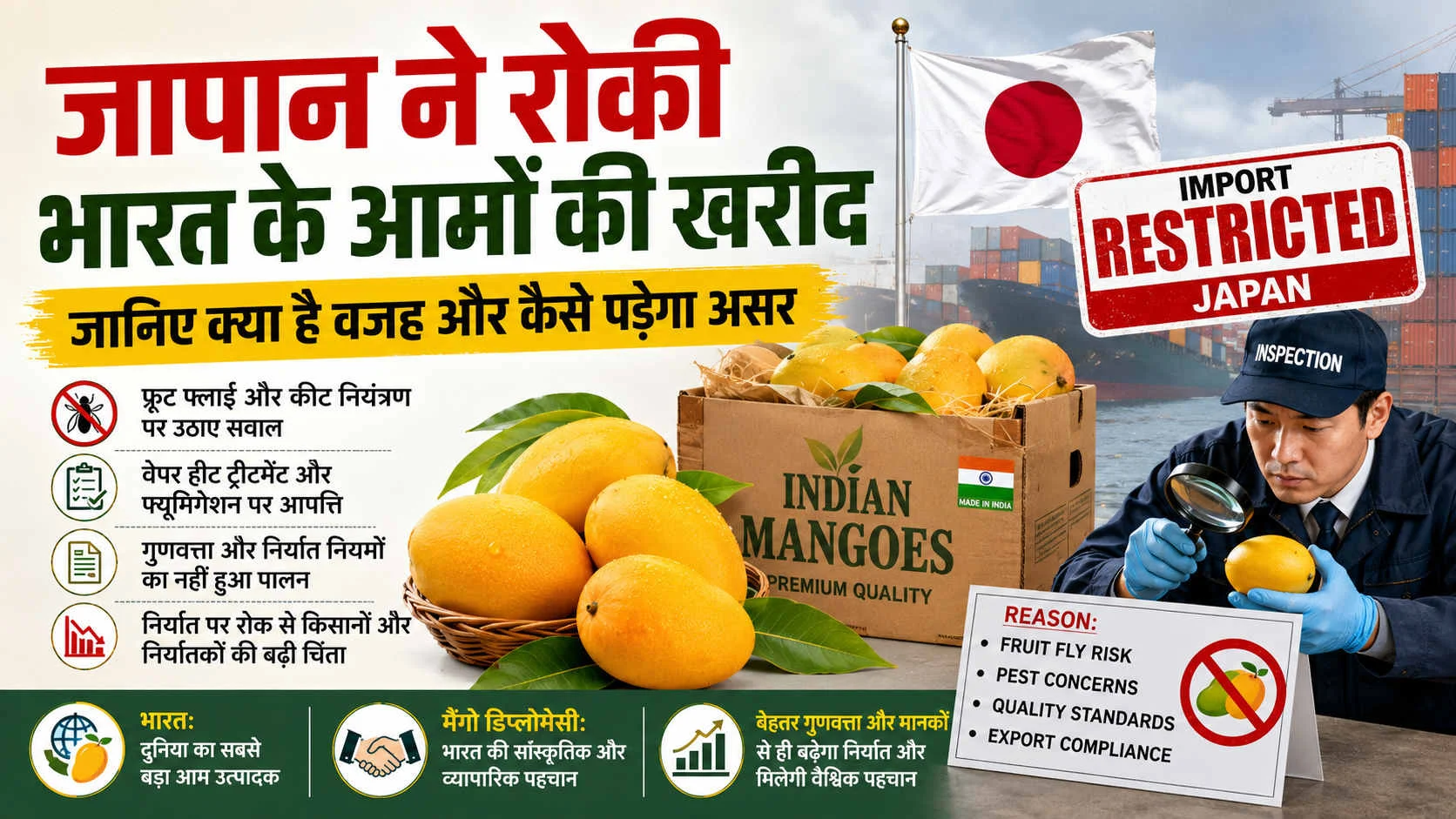 जापान ने रोकी भारत के आमों की खरीद, जानिए क्या है वजह और कैसे पड़ेगा असर