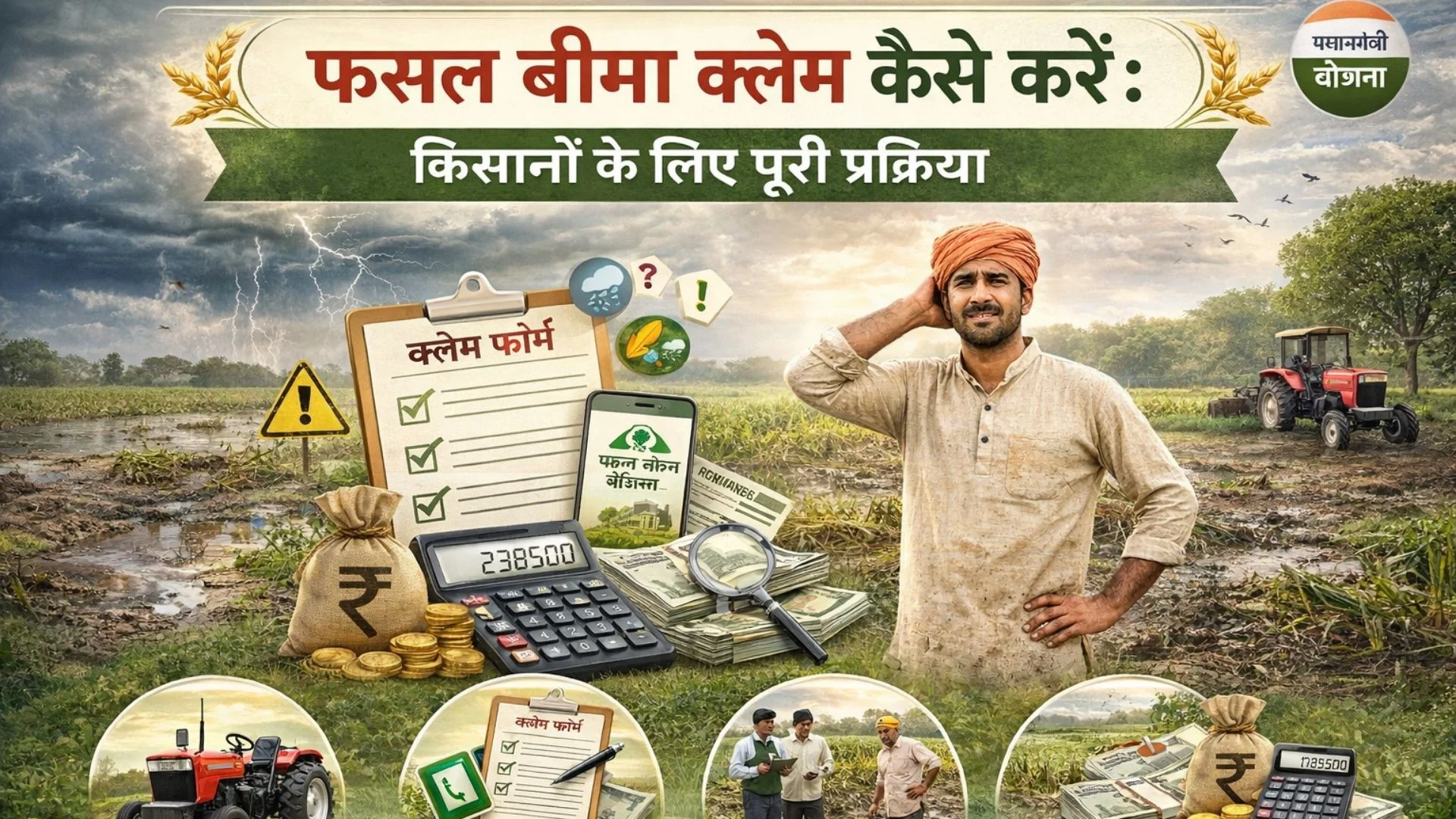 फसल बीमा क्लेम कैसे करें: किसानों के लिए पूरी प्रक्रिया
