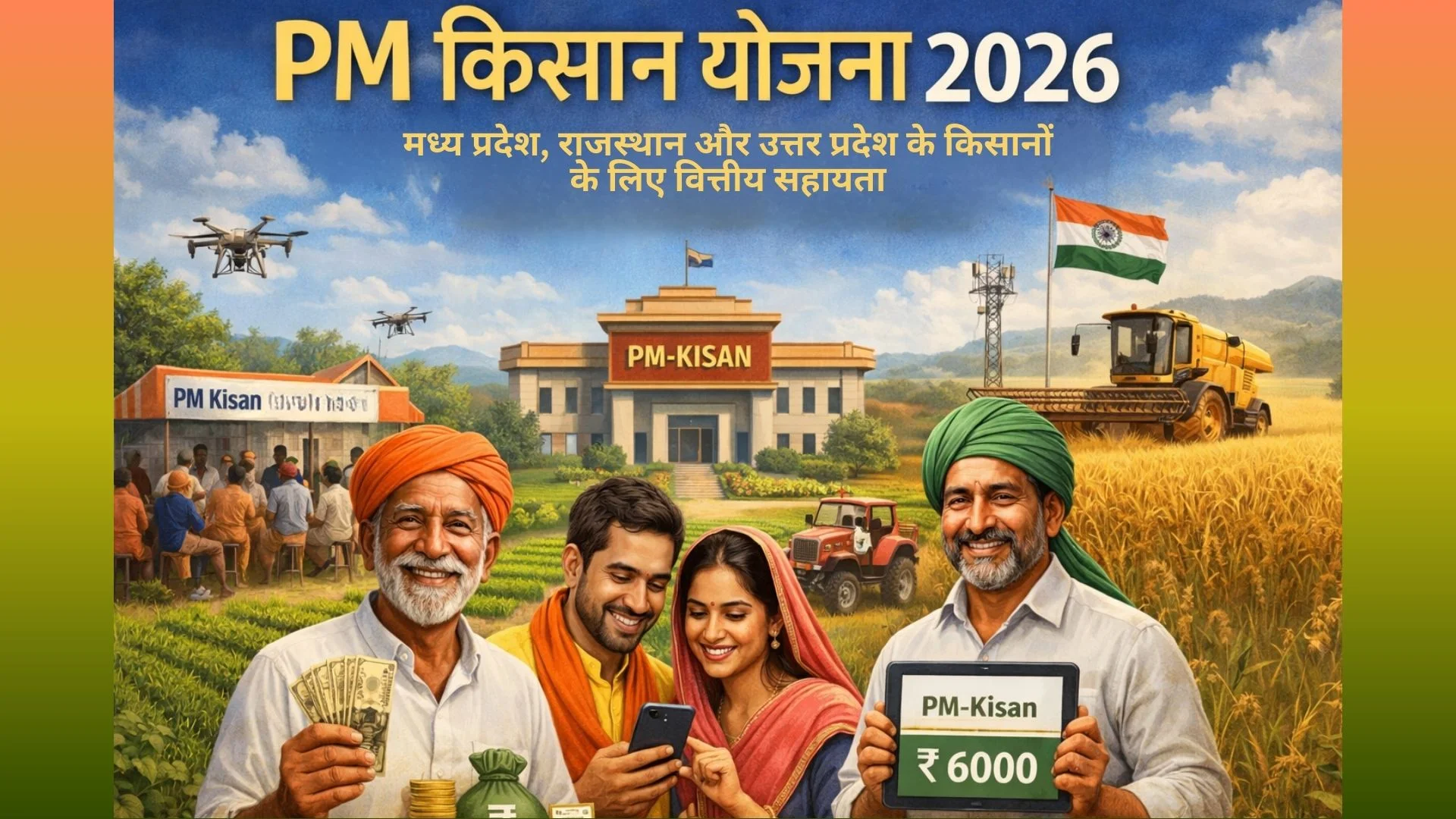 PM किसान योजना 2026: मध्य प्रदेश, राजस्थान और उत्तर प्रदेश के किसानों के लिए नई सुविधाएं और लाभ